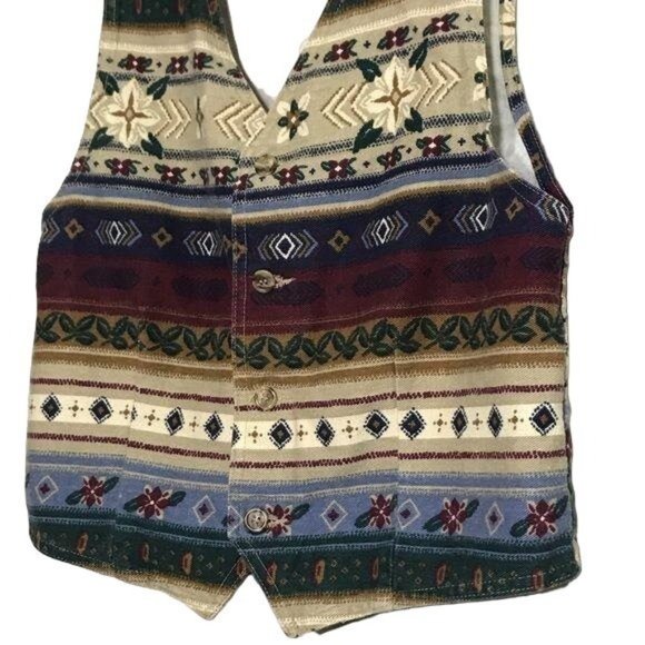 Vintage 90's Vest By Vivaldi Jeanswear M - Picture 8 of 10
